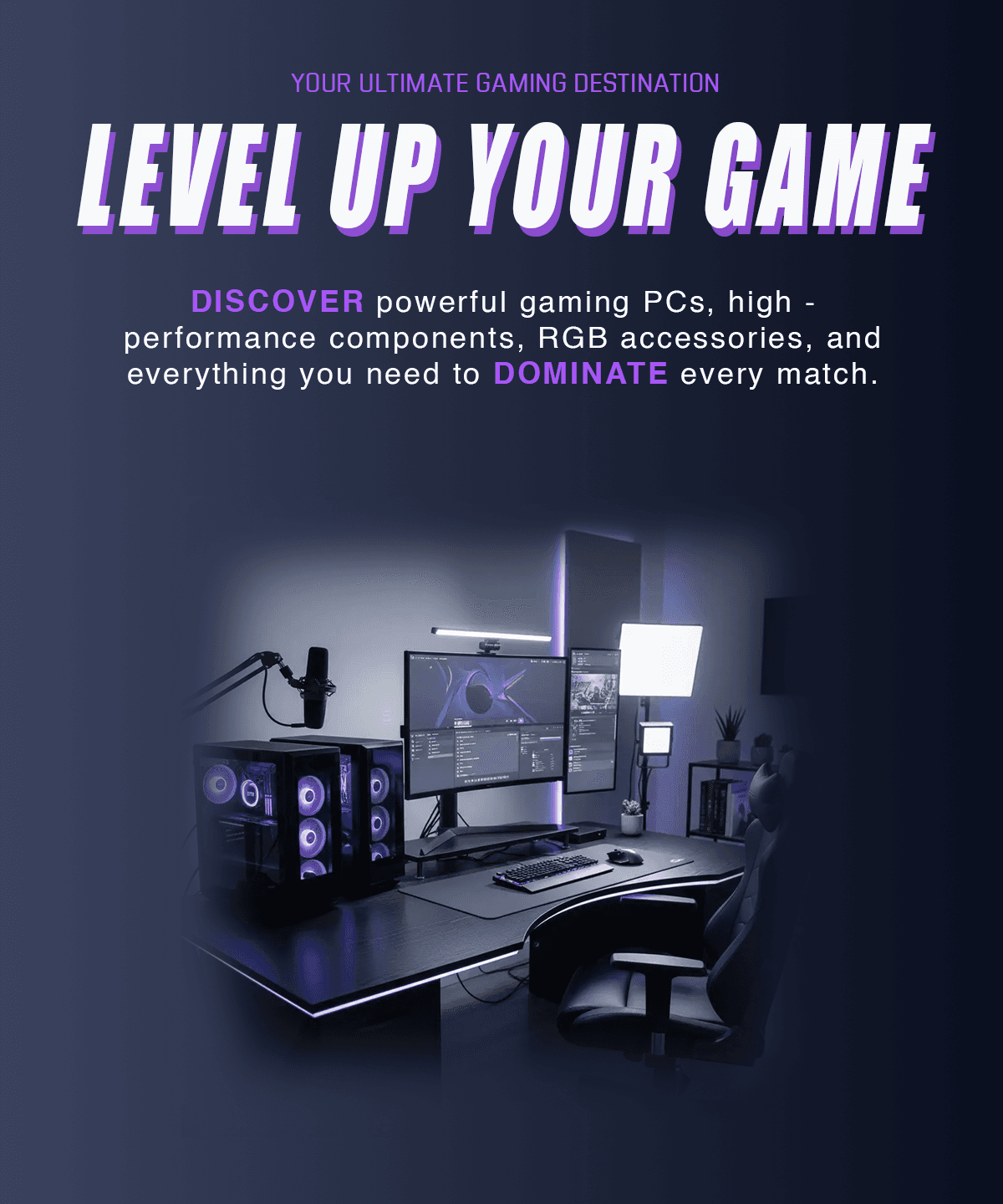 Level up your game: gaming PCs and components