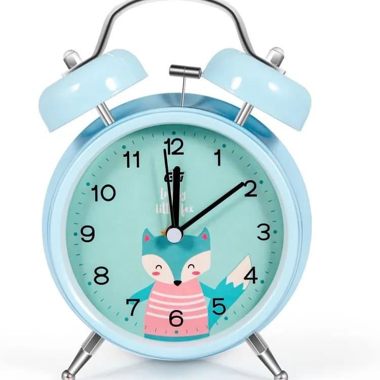 Beautiful Twin Bell Round Shape Loud Volume Alarm Clock With Light Function