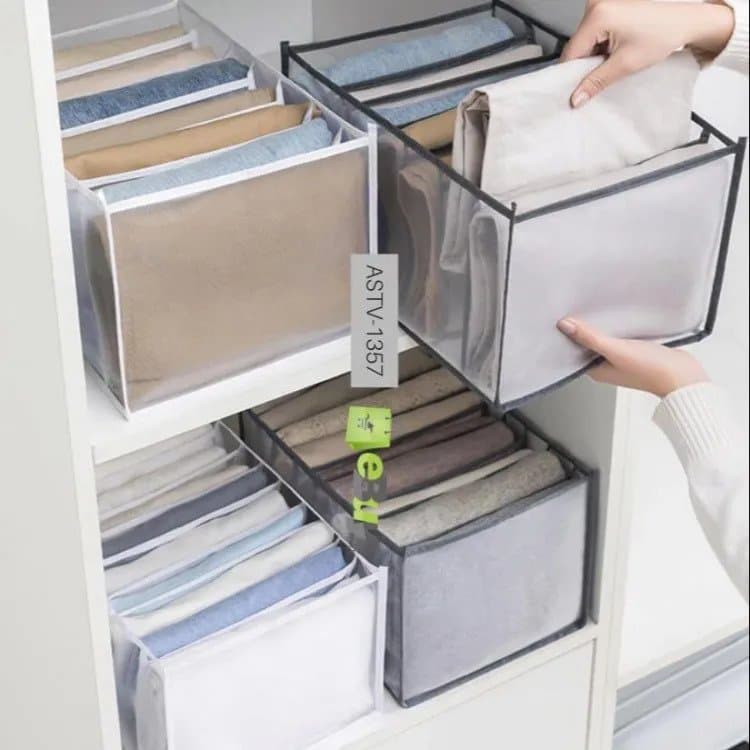 7 Grids Jeans Clothes Drawer Organizer