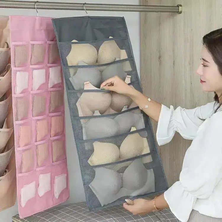 Best Wardrobe Hanging Storage Bag For Bra Underwear Closet Organizer