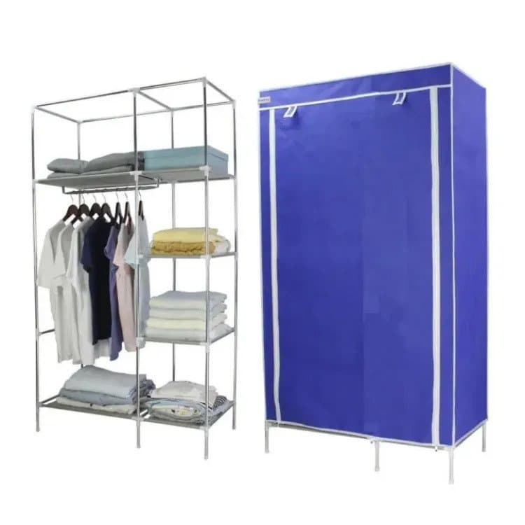 Perfect Beautiful Cloth Storage Wardrobe / Folding Almirah Rack Cum Cabinet