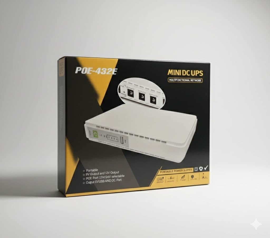 Mini DC UPS Power Backup for Wi-Fi Router, CCTV & More (10400mAh)